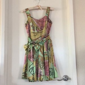 Multicolor Flare Dress